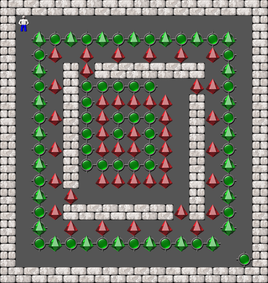 Sokoban Laizhufu and LZY Arranged level 10